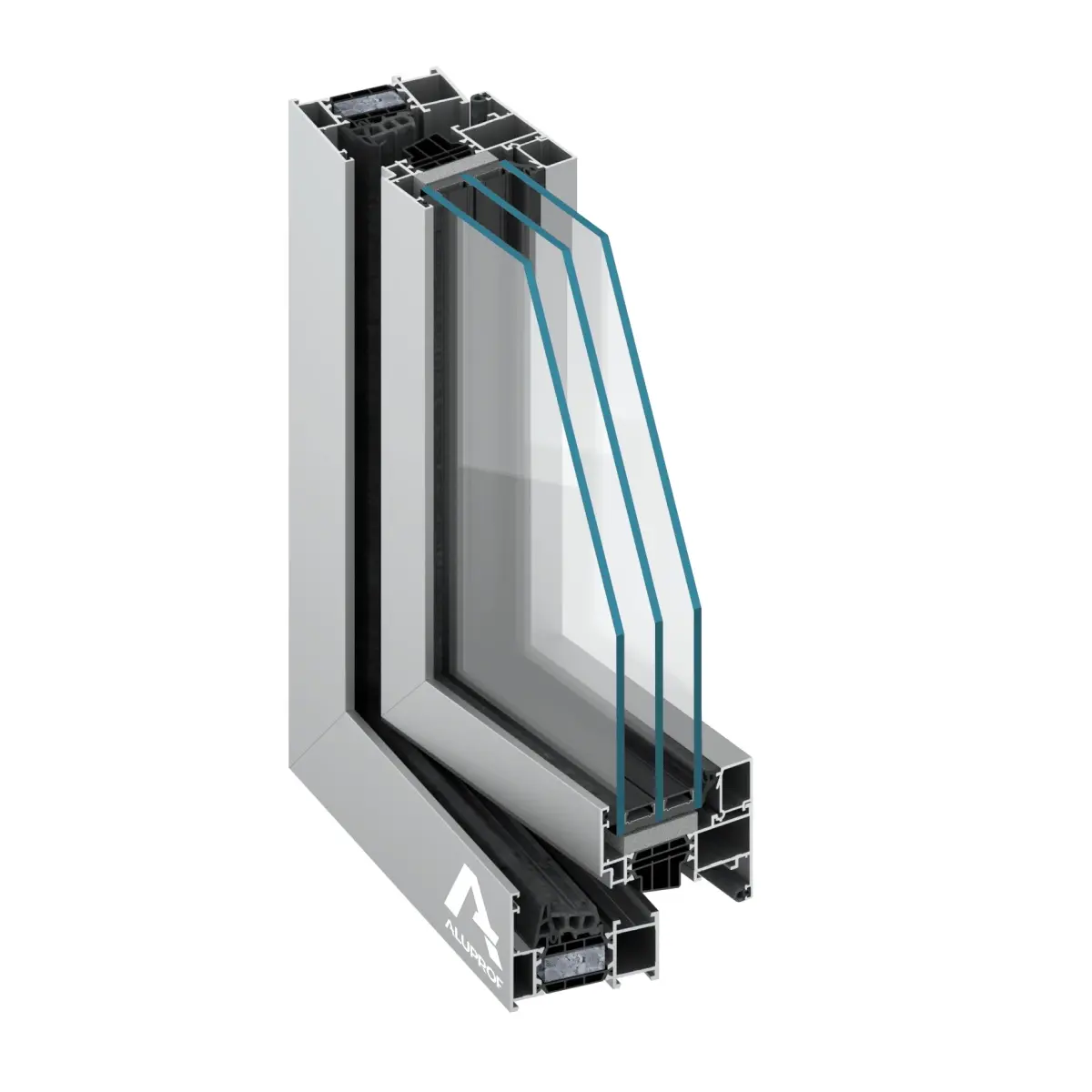 Aluprof MB-79N officiële profielhoek met triple glas